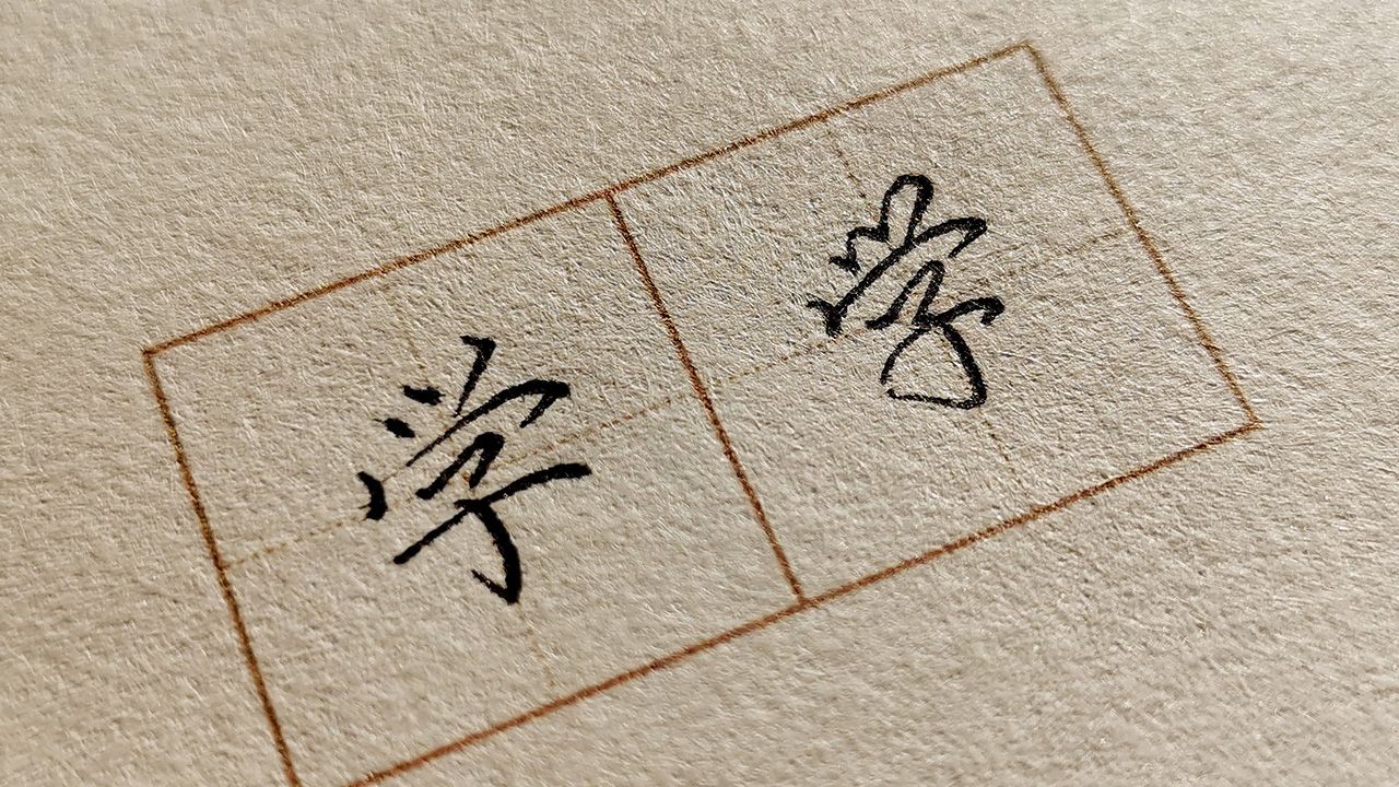 【学】字的行与楷两种书写教学,掌握常用字,书写更漂亮-书亭楷书-书亭楷书-哔哩哔哩视频