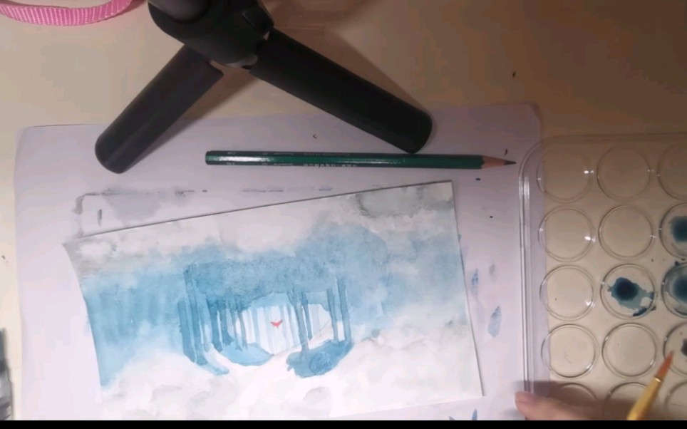 sky光遇光遇风景水彩画雨林小学生画作又来啦