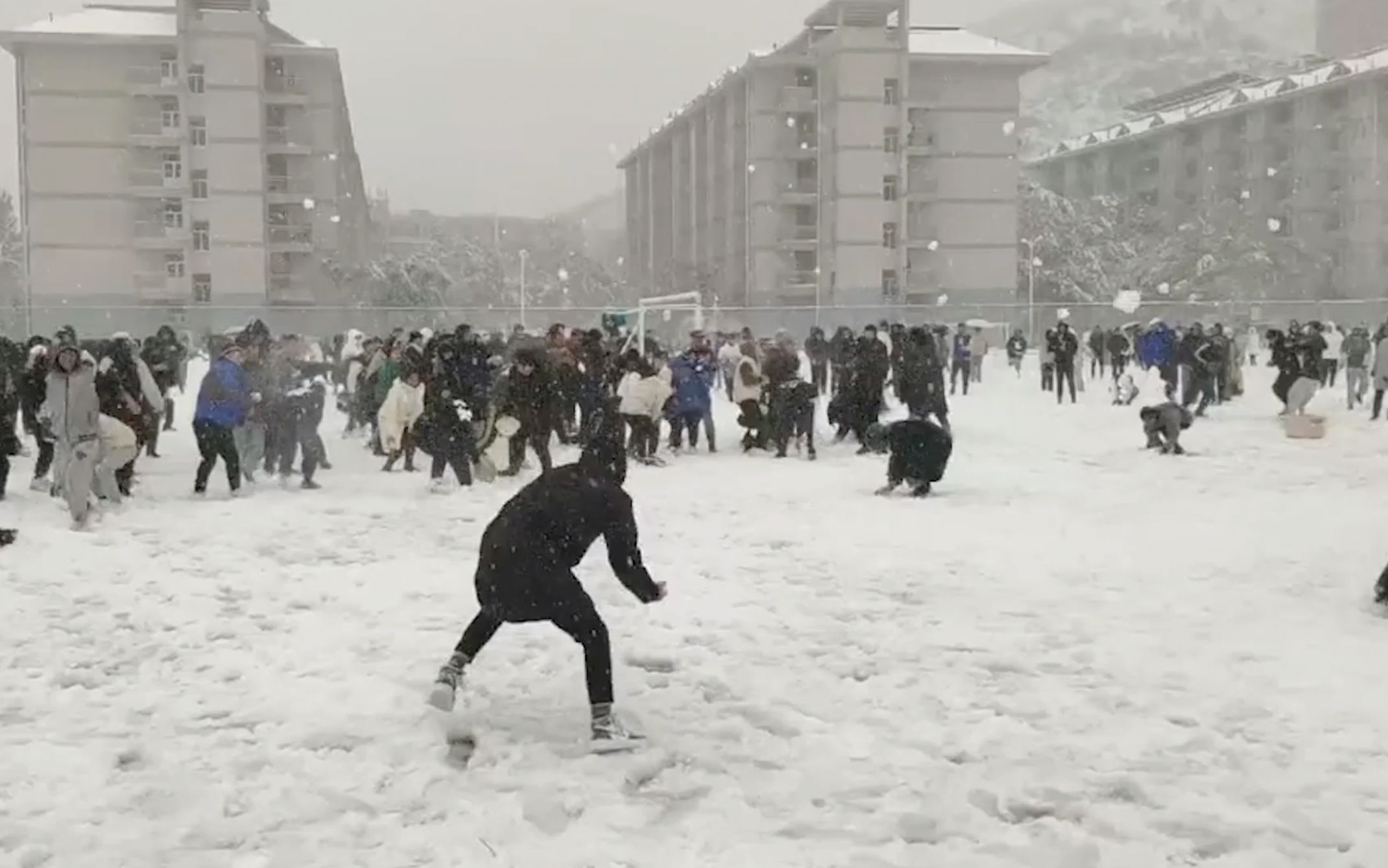 北 方 打 雪 仗 场 面 !哔哩哔哩bilibili