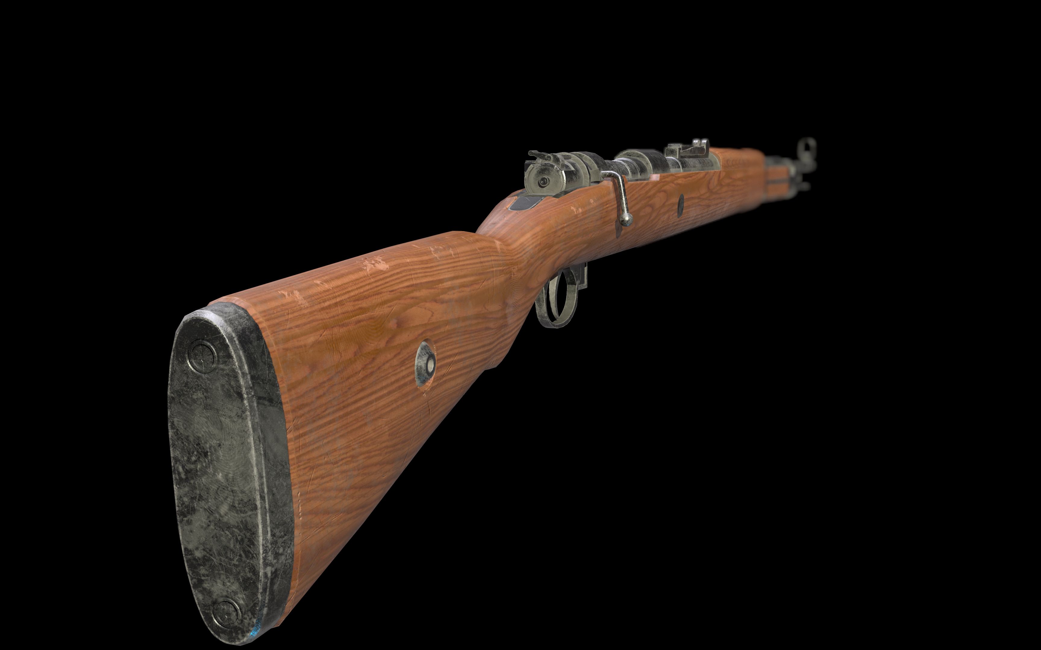 3dmax武器制作98k狙击枪