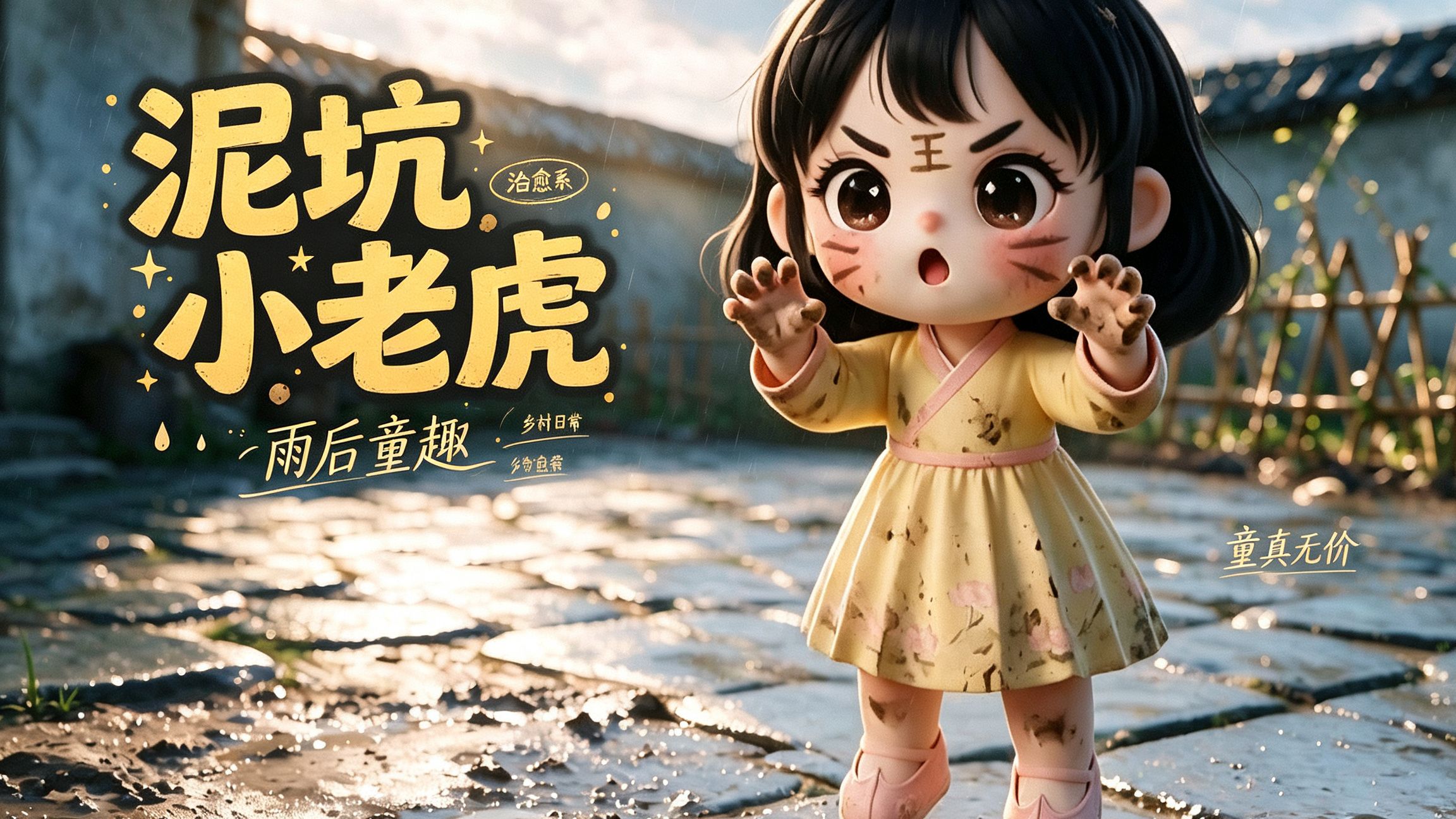 小团子的日常04：小团子变小老虎了