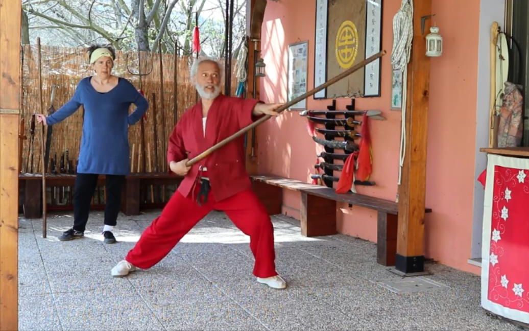 【老外教武术】少林阴手棍