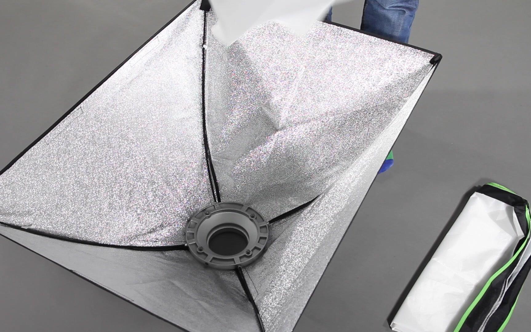 常规柔光箱安装说明-影棚附件安装使用说明-闪光灯摄影灯柔光箱怎么安装-【金鹰闪光灯】_哔哩哔哩_bilibili