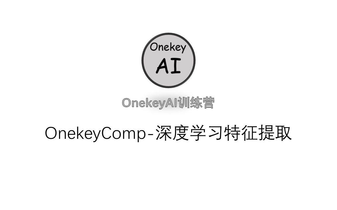 OnekeyComp深度学习特征提取哔哩哔哩bilibili