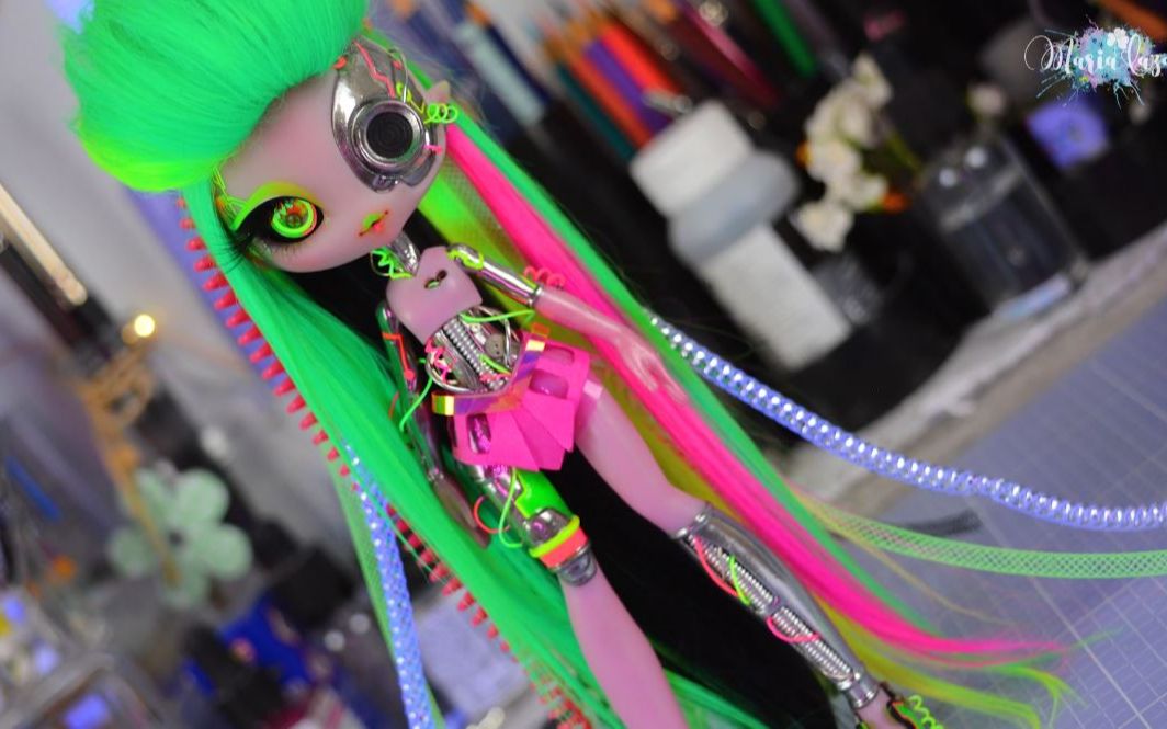 【娃改】诺维星娃娃改80年代赛博朋克风格娃娃~【搬运 1080p】