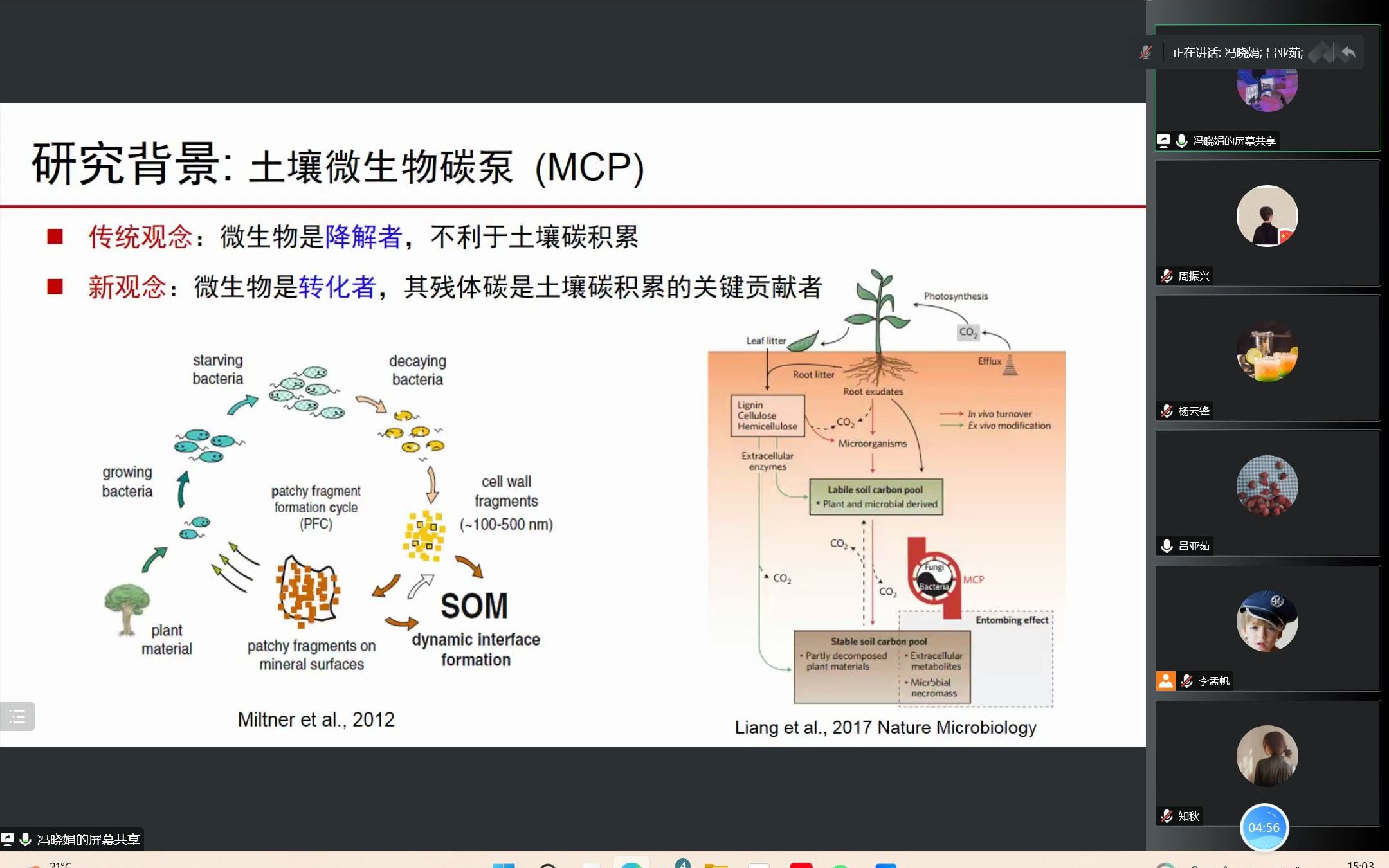 [图]微生物与土壤碳固持-中科院植物所冯晓娟研究员