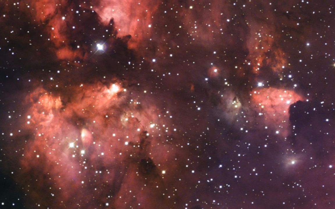 跟随拉西拉天文台的镜头看猫掌星云的绝美平移画面