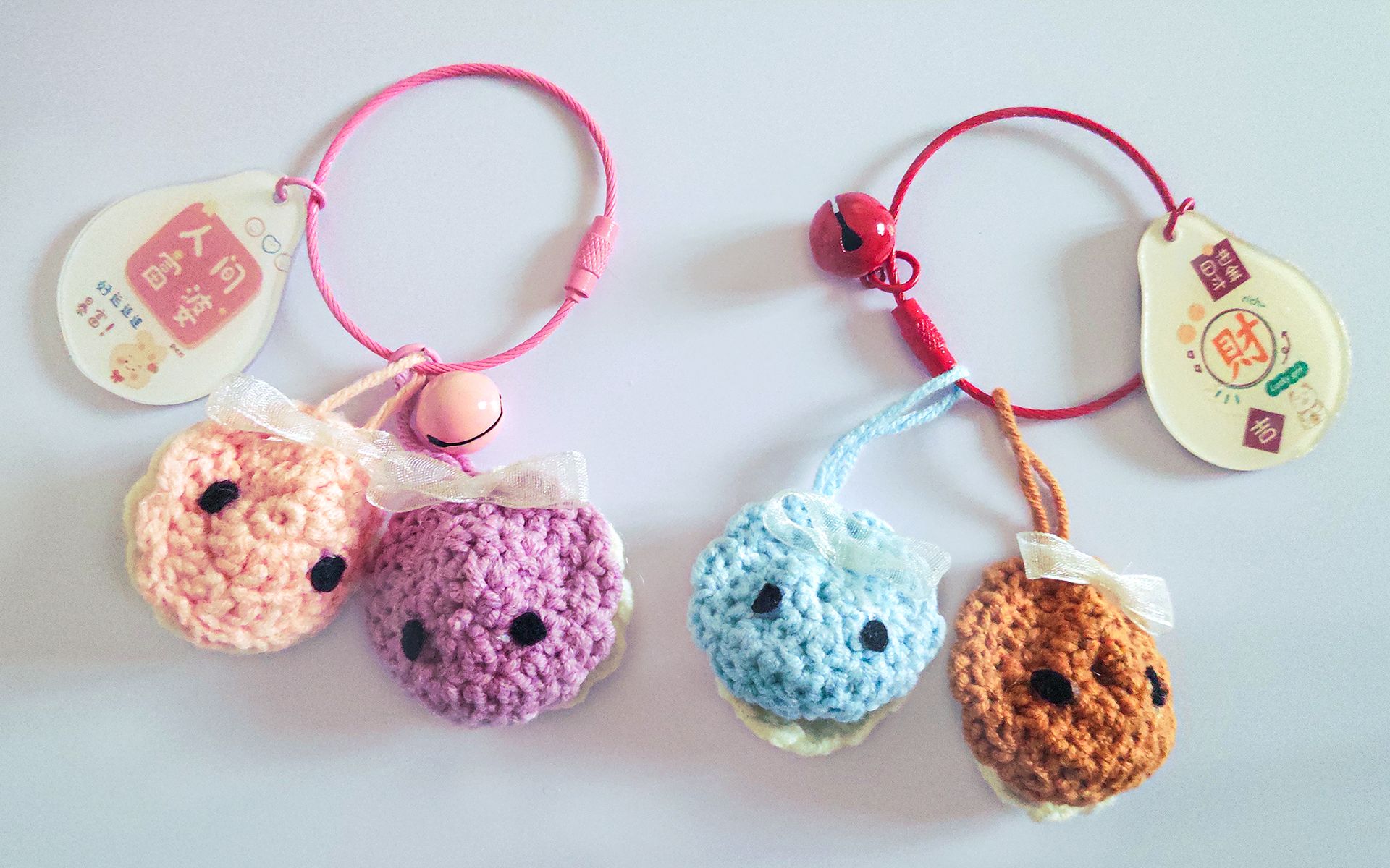 左手钩织鱼头小挂件,简单有趣对新手很友好哦