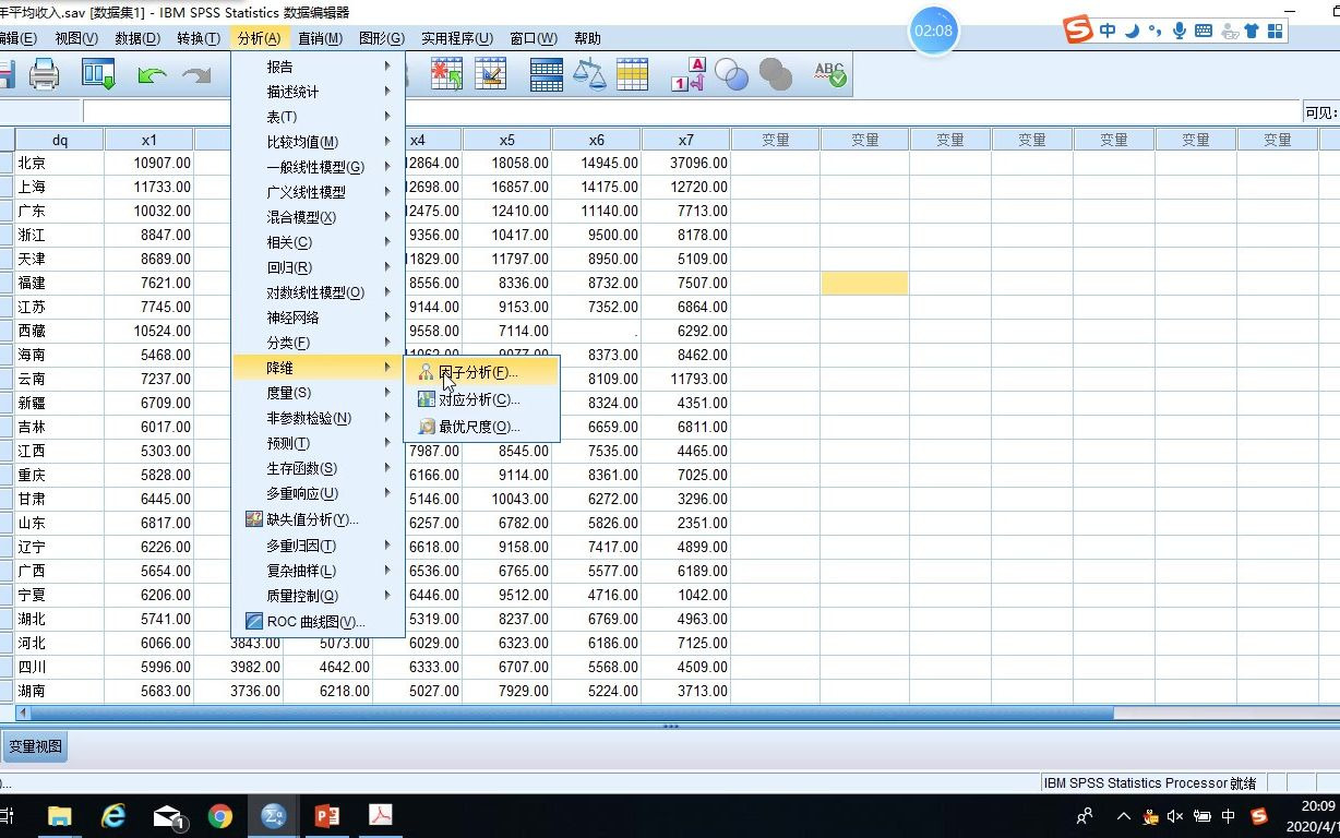 [图]11.3 SPSS因子分析操作步骤与结果解释