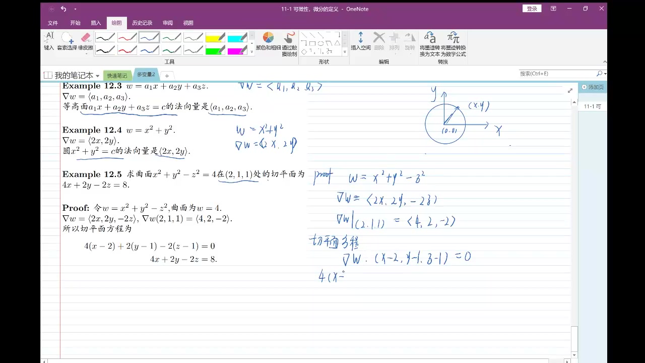 多变量微积分第12讲 梯度,方向导数,切平面哔哩哔哩bilibili