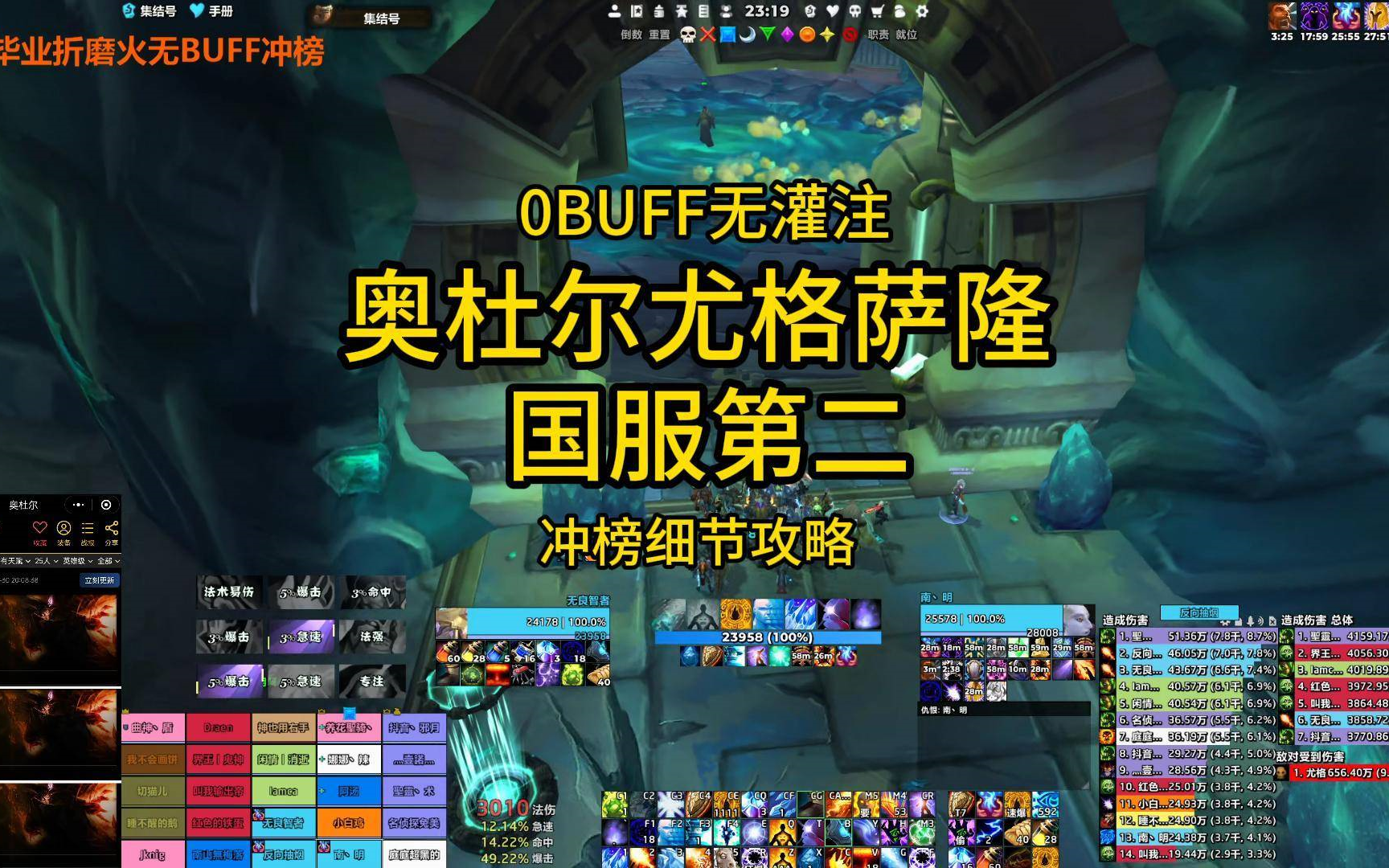 奥杜尔无BUFF尤格萨隆冲榜细节攻略.不造神,是底线.哔哩哔哩bilibili