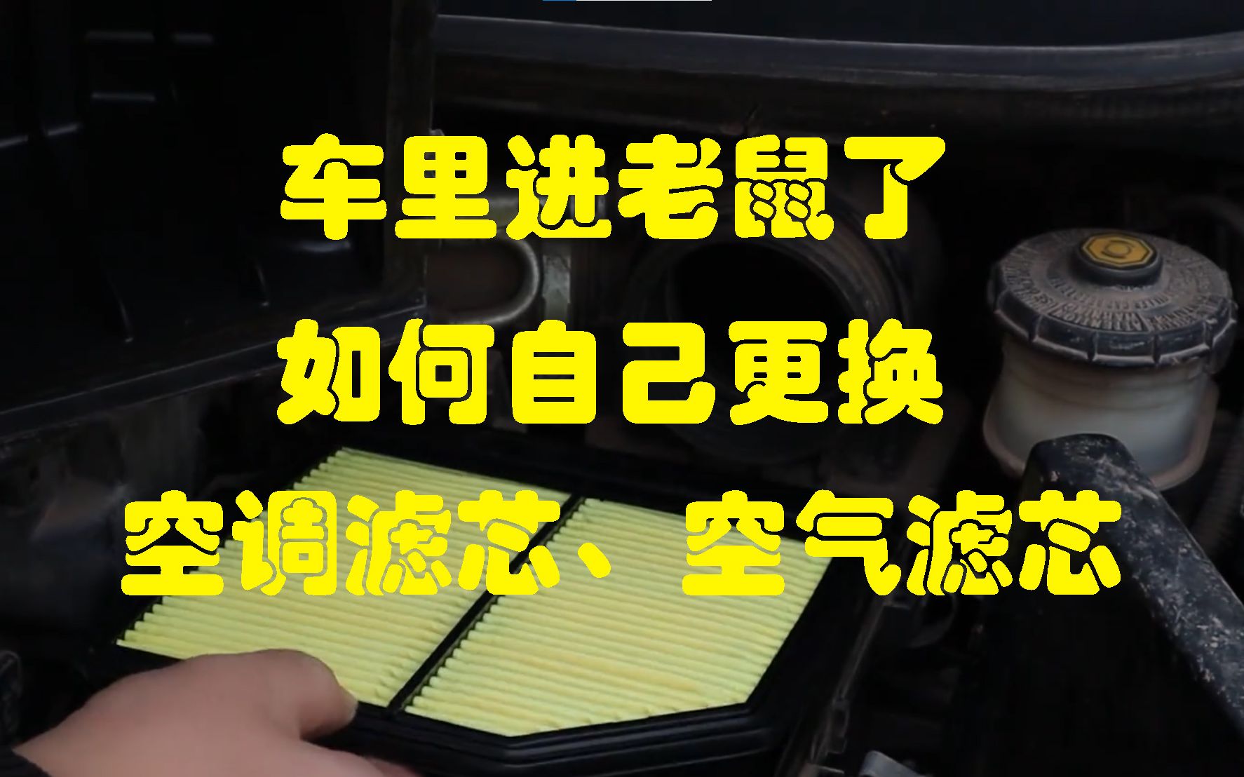 如何自己更换空调滤芯,空气滤芯,老鼠跑到车里面拉屎撒尿,车里面都是老鼠尿骚味,应该怎么办?哔哩哔哩bilibili