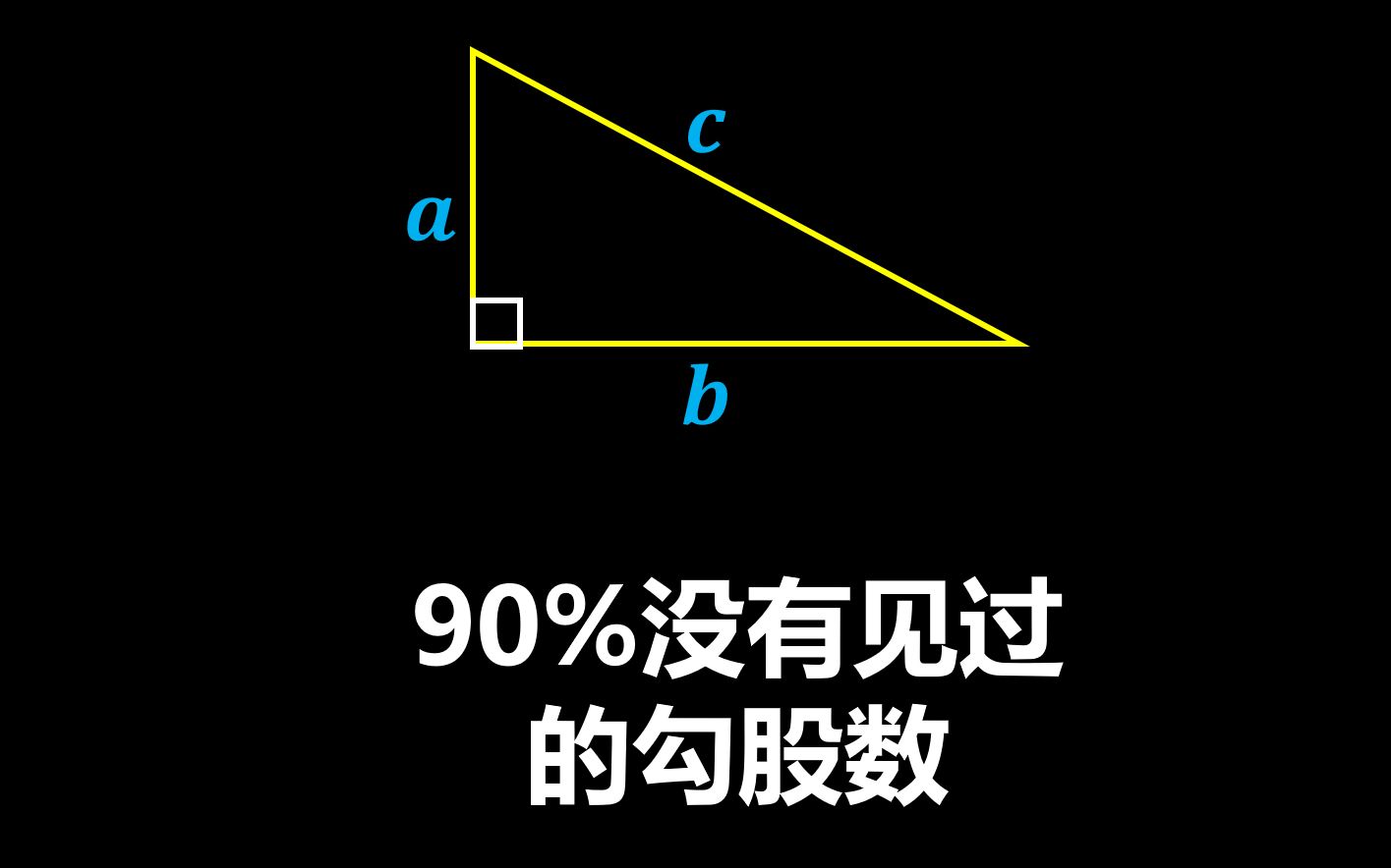 [图]90%的人没有见过的勾股数，费马证明费马大定理的灵感来源