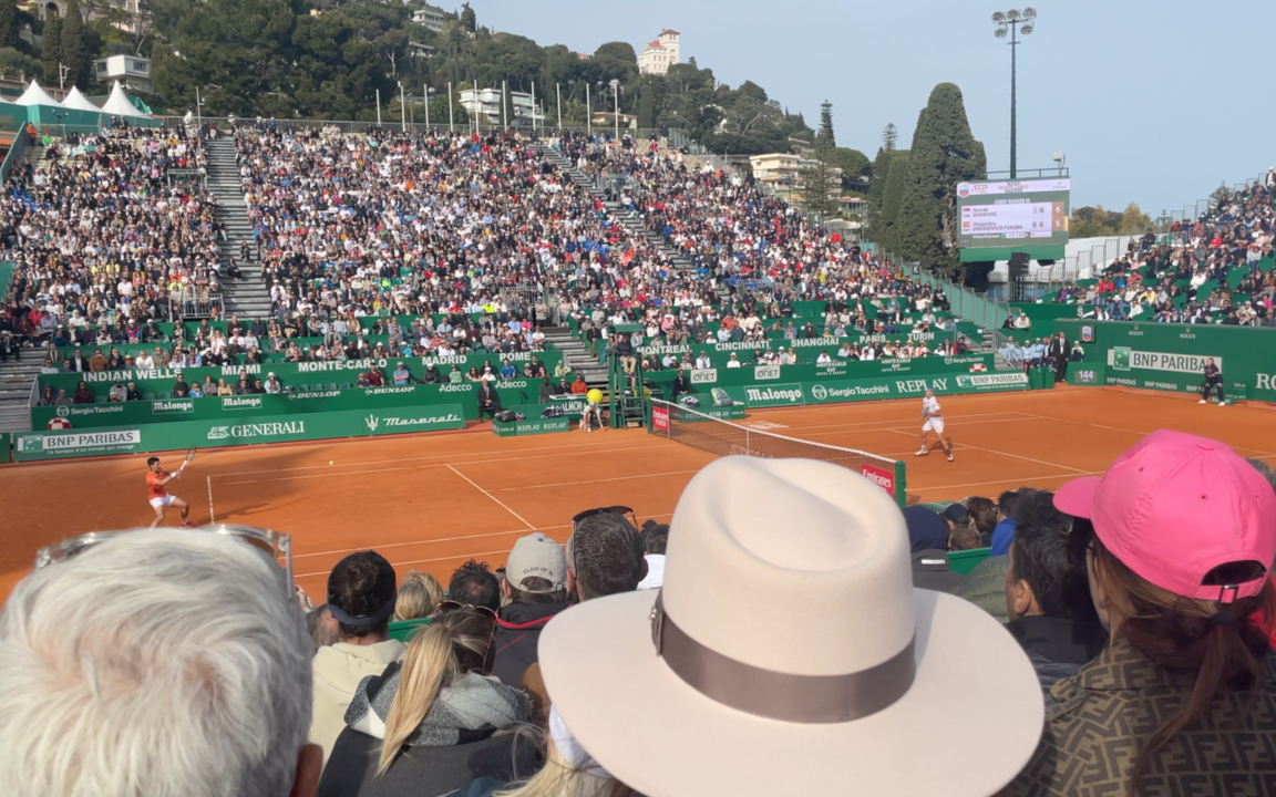 2022atp蒙特卡洛大师赛第二比赛日,世界最美网球场!