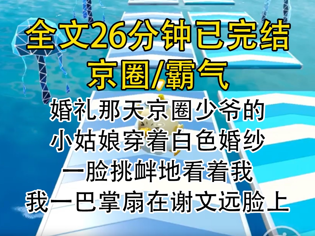 [图]【完结文】婚礼那天京圈少爷得小姑娘穿着白色婚纱，一脸挑衅地看着我，我一巴掌扇在谢文远脸上。