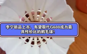 Download Video: 新品上市，有望取代G600成为最具性价比的鹅毛球！