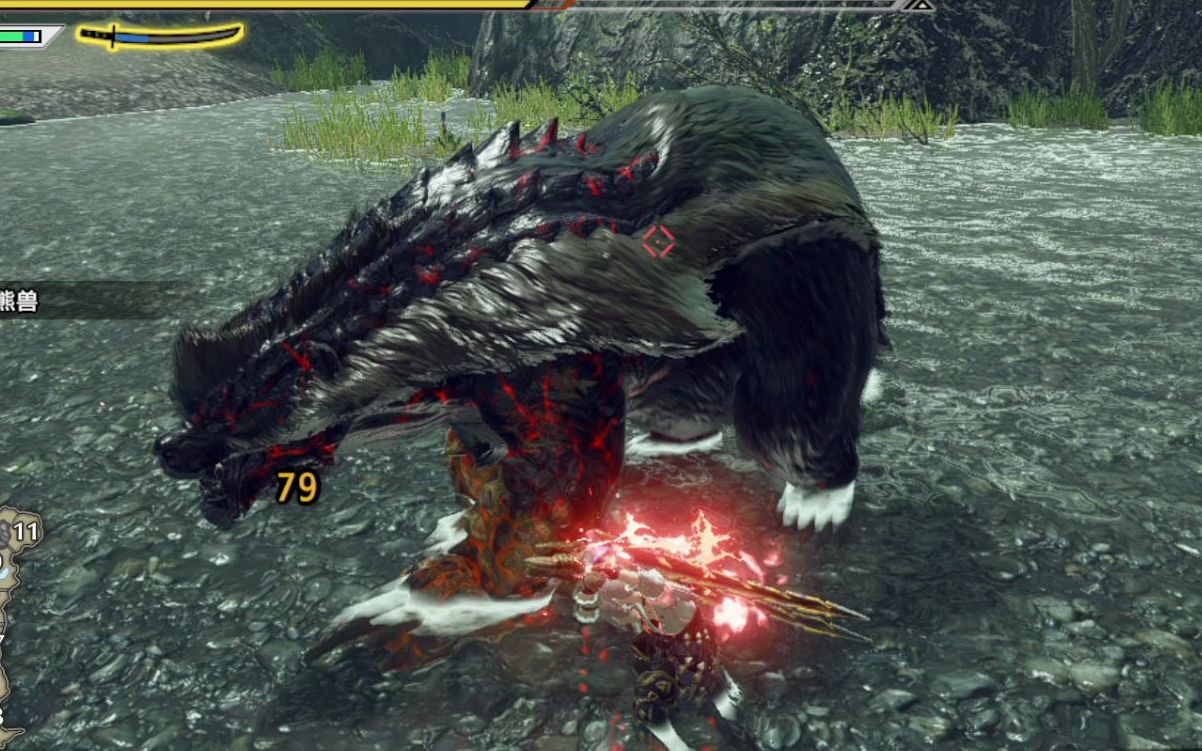 【mhrise】太刀 霸主青熊兽 034310 tna_哔哩哔哩 (゜-゜)つロ