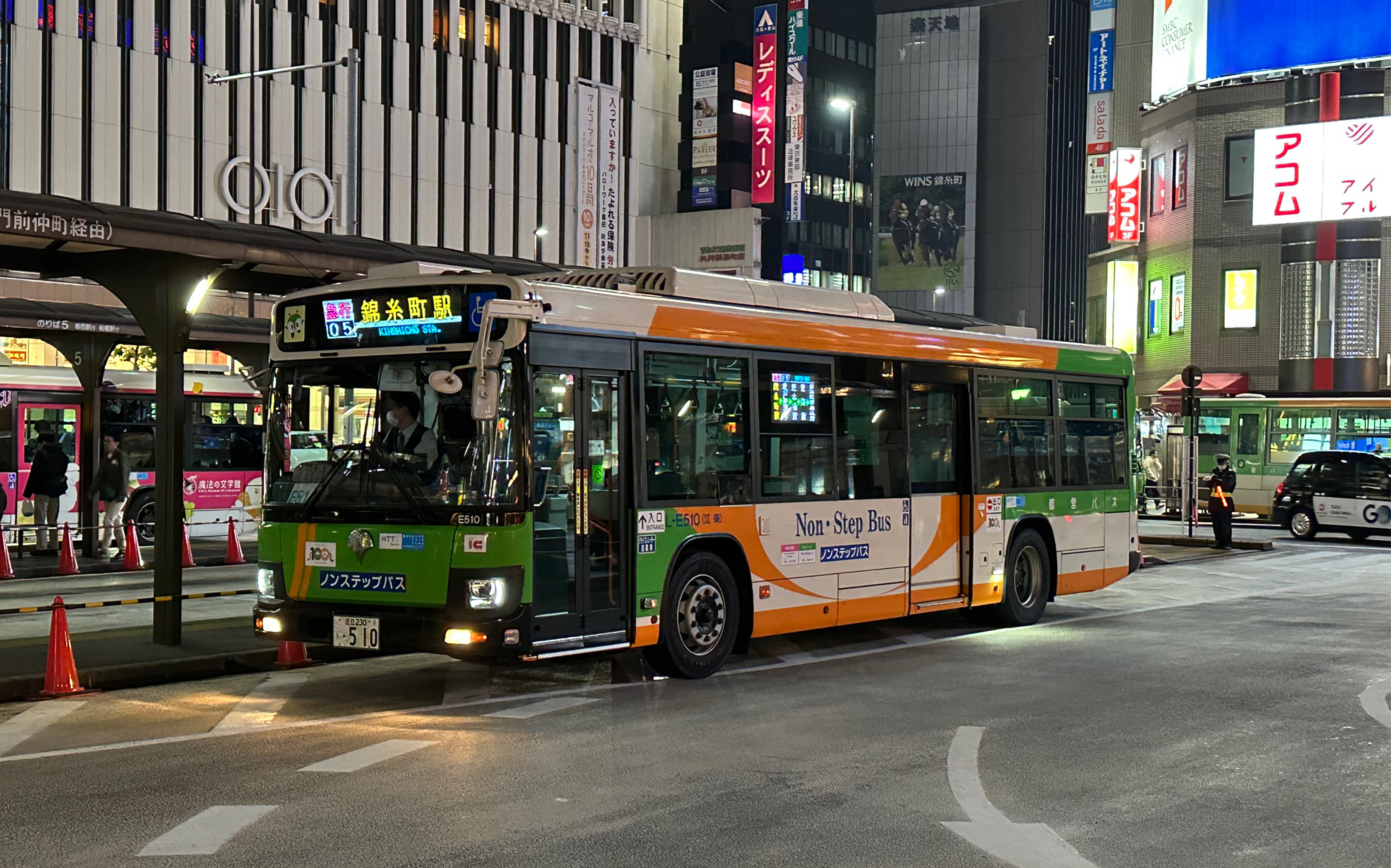 东京都营巴士 急行05路 锦系町站 开往 日本科学未来馆 全程pov