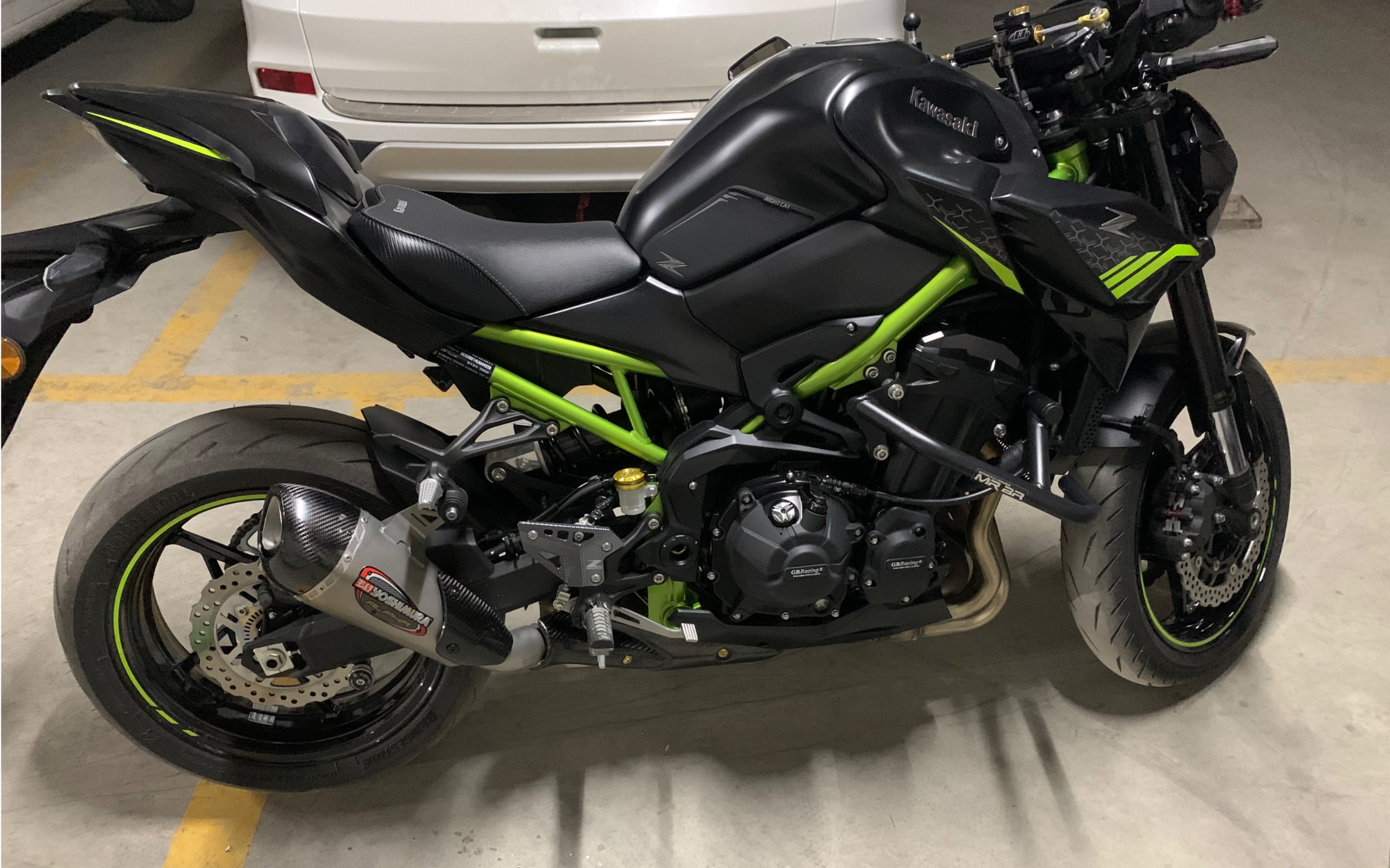 kawasaki z900 更换完吉村尾段后的第一次骑行.