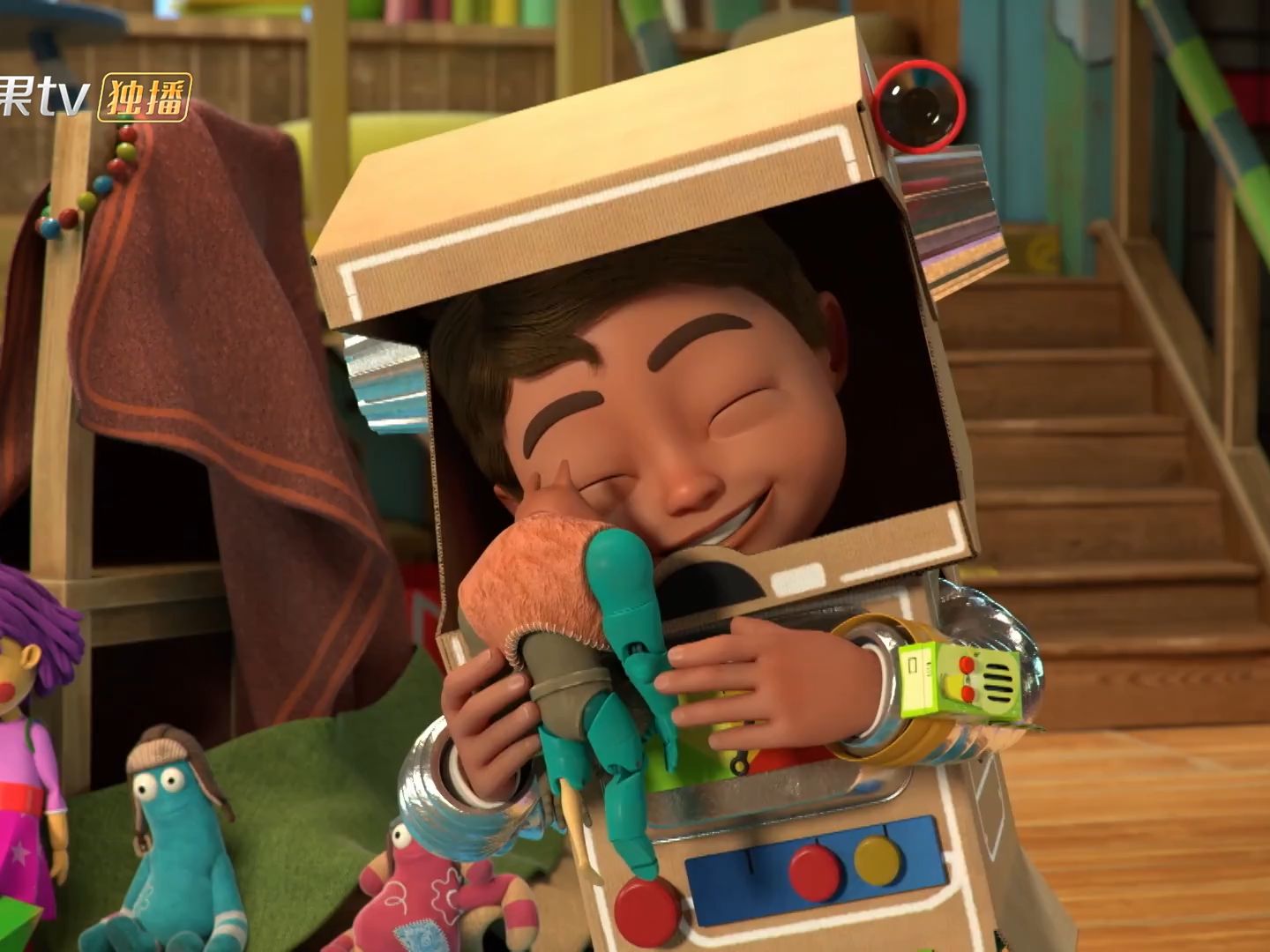 英文动画bitz&bob 小贝大发明第3集 旋转木马