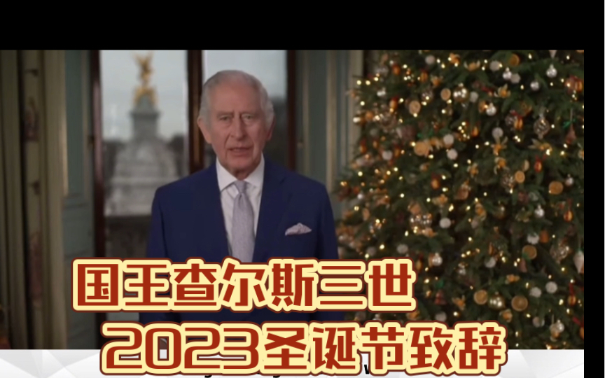 英国国王查尔斯2023圣诞节致辞|英文字幕哔哩哔哩bilibili