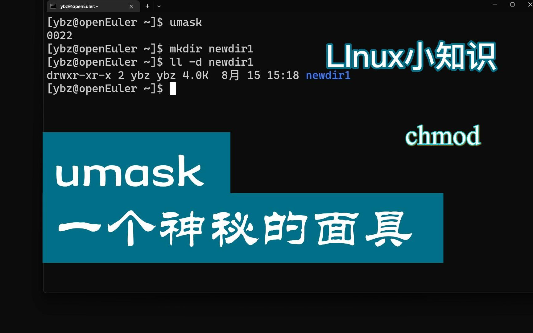 Linux基础知识: umask 文件权限从这里开始