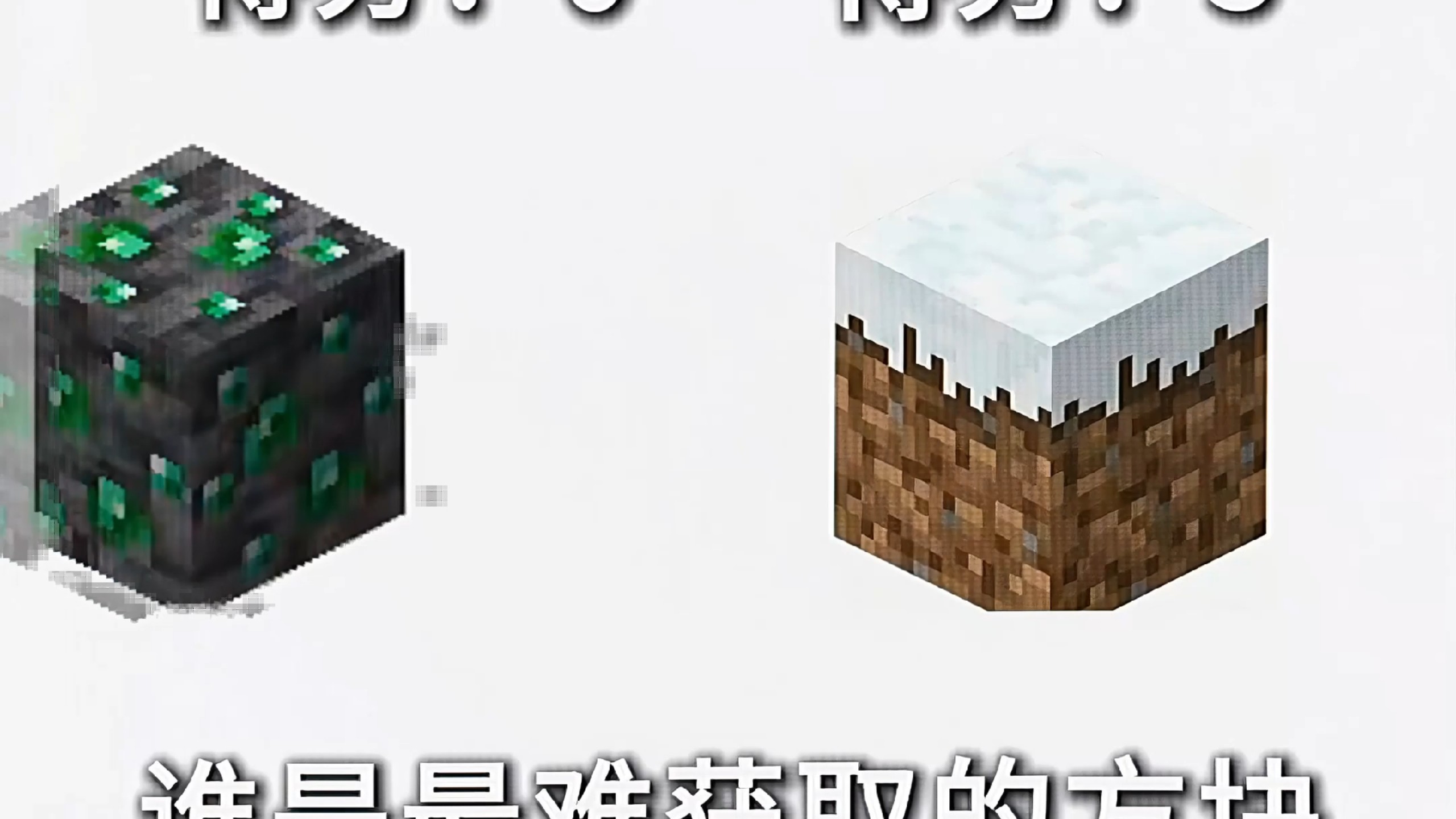 谁是我的世界中最难获取的方块海报