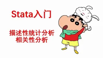 【stata入门】描述性统计分析&相关性分析