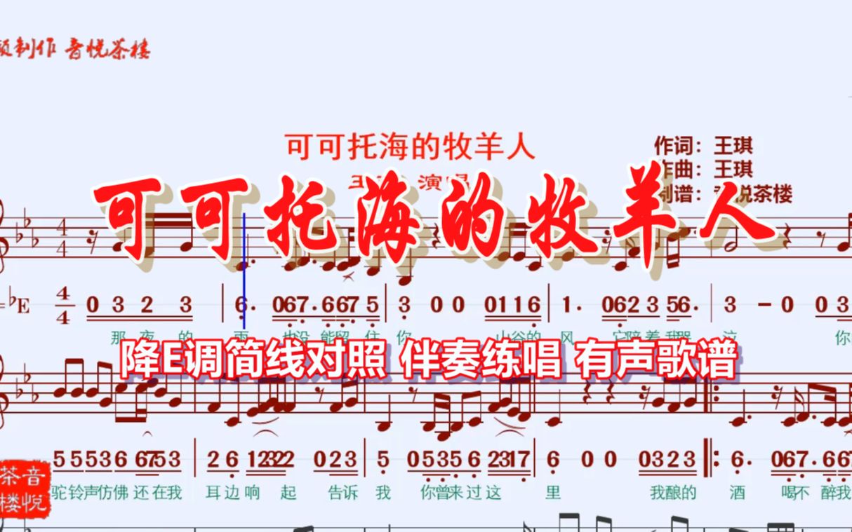 降e调《可可托海的牧羊人》萨克斯音效带伴奏字幕版,喜欢请留言