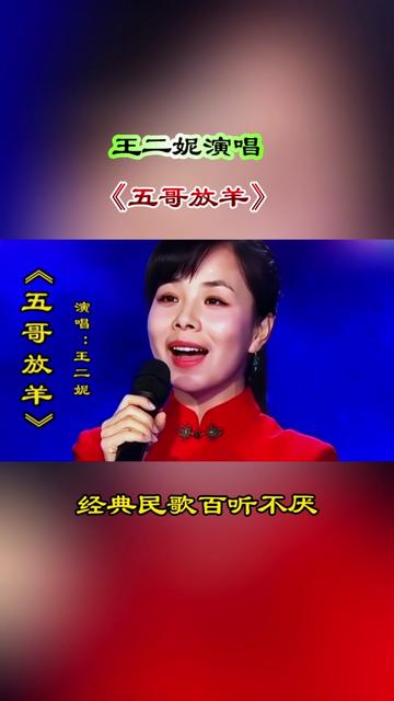 王二妮演唱《五哥放羊》经典民歌,清脆甜美歌声醉人心扉百听不厌