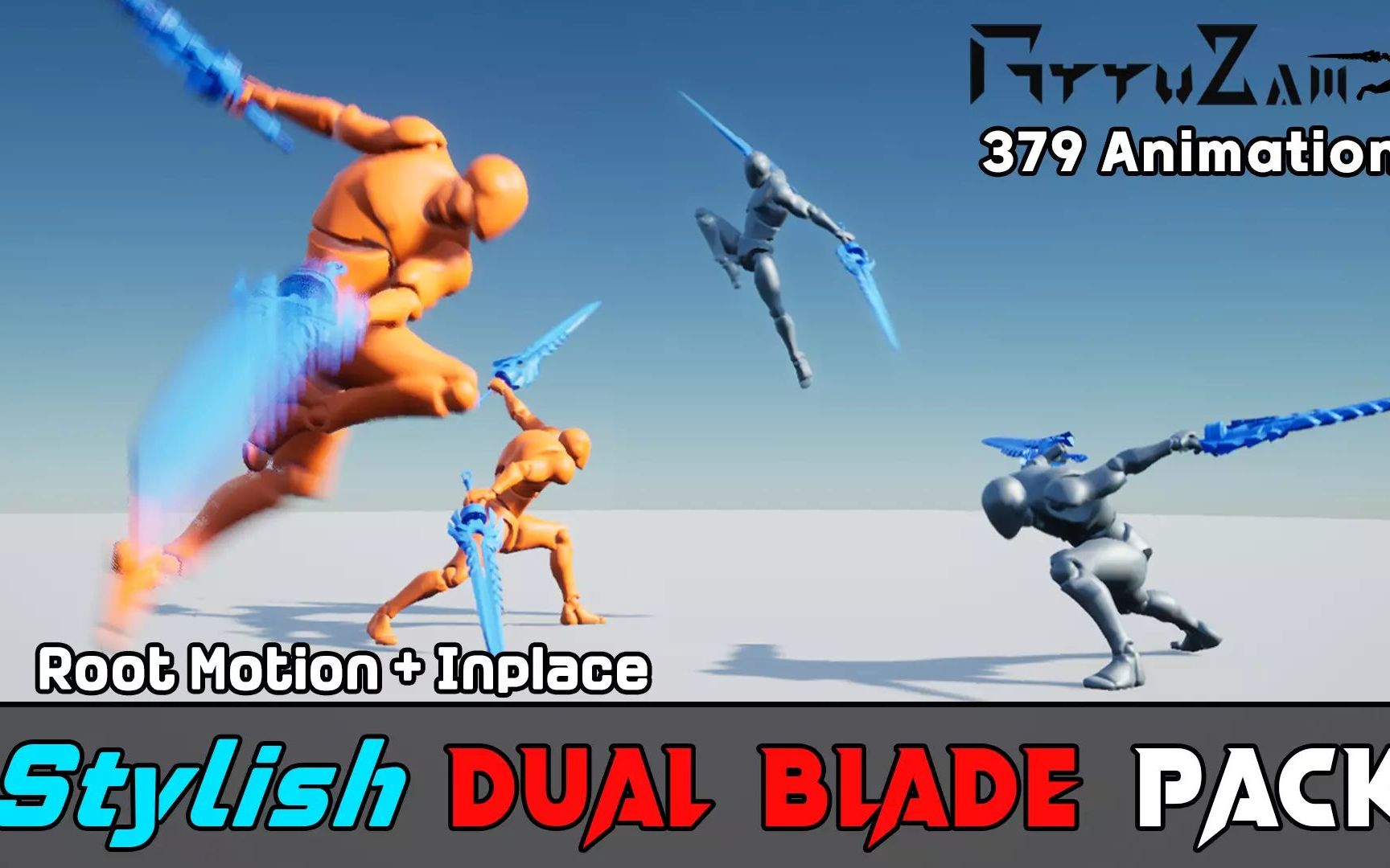 【Unity素材推荐】双刃剑劈砍动画包 Stylish Dual Blade Pack 推荐指数【★★★★★】哔哩哔哩bilibili