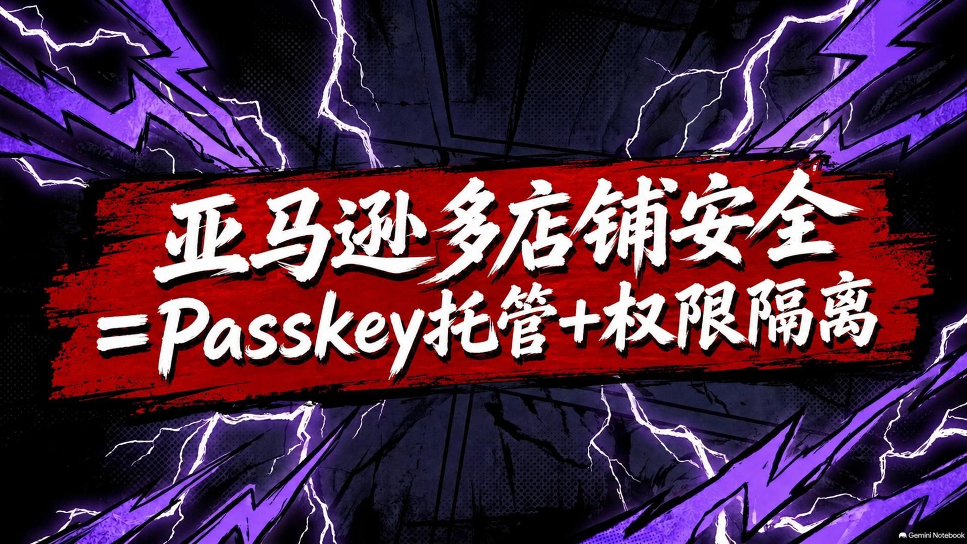 亚马逊多店铺安全=Passkey托管+权限隔离