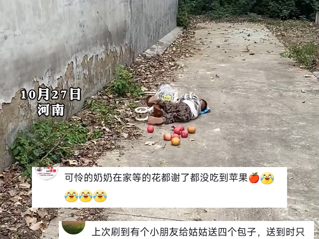 萌娃给奶奶送苹果去了很久 结果妈妈出去一看... “送粮草嘛 有损耗有意外很正常”(视频来源:瑞瑞小盆友)哔哩哔哩bilibili