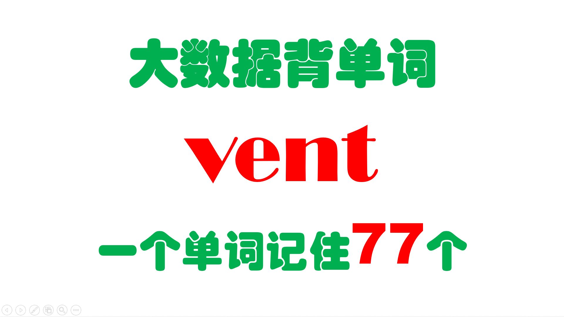 大数据背单词,一个vent记住77个,基于3亿语料和词源学研发,统计10万+词汇,预防、冒险和口技竟然是一家人哔哩哔哩bilibili