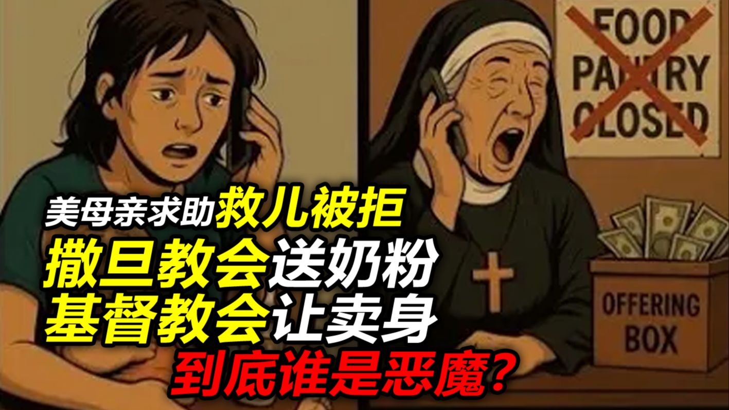 美母亲求助救儿被拒——救人是撒旦教会的事,和我们基督教会无关…到底谁是恶魔?