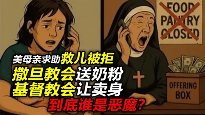 美母亲求助救儿被拒——救人是撒旦教会的事，和我们基督教会无关…到底谁是恶魔？