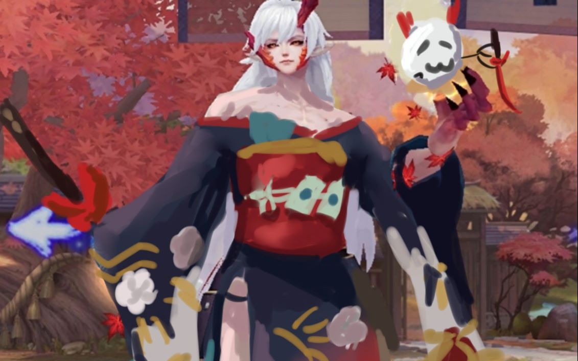 阴阳师罗生门艳鬼女装茨木童子