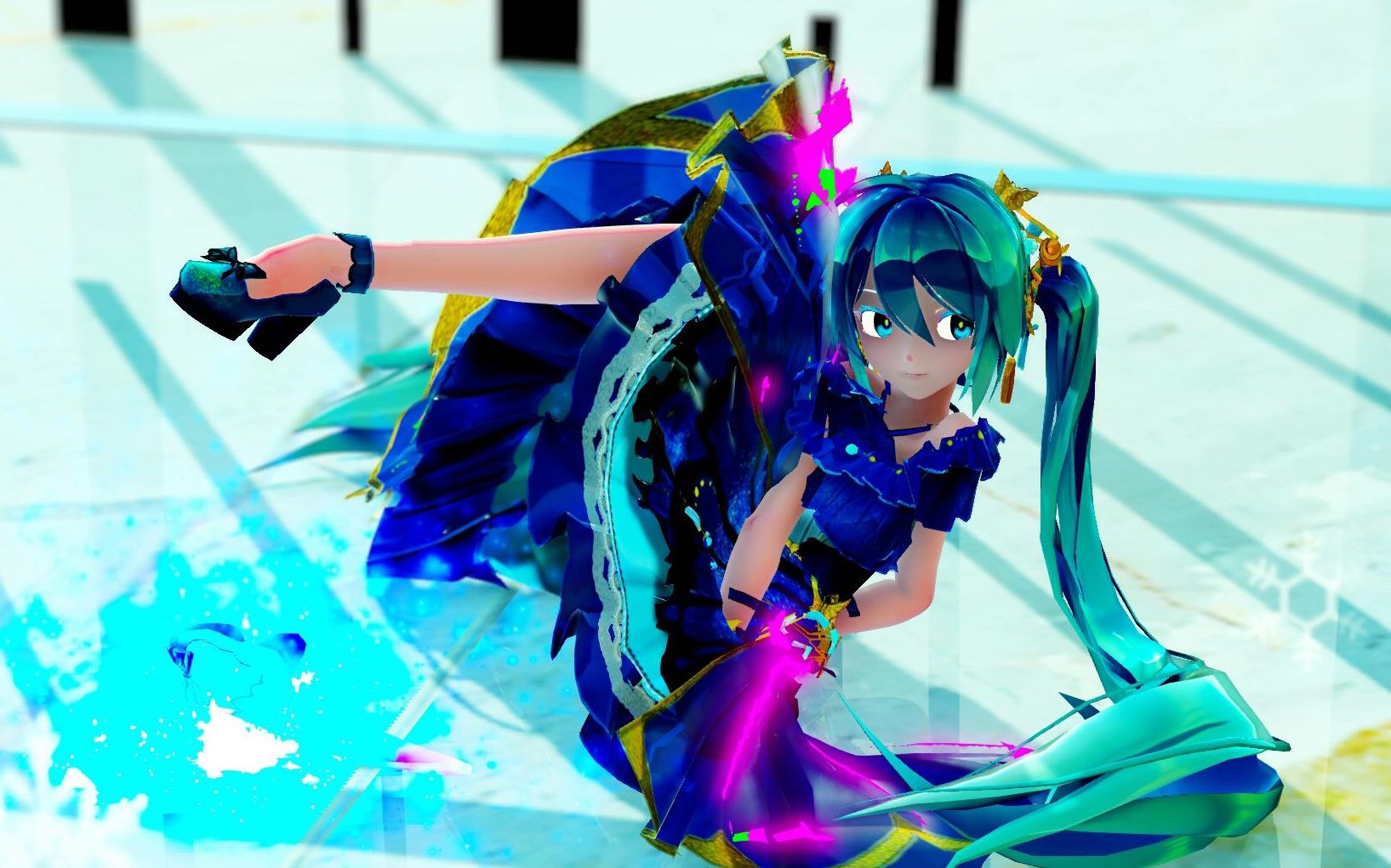 【mmd】夜蝶初音miku 4k画质!