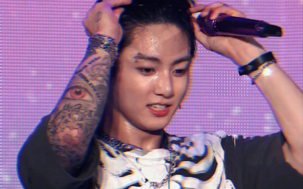 【防弹少年团】【bts】【田柾国】纹身 他的头发 眉钻 汗水 已经不