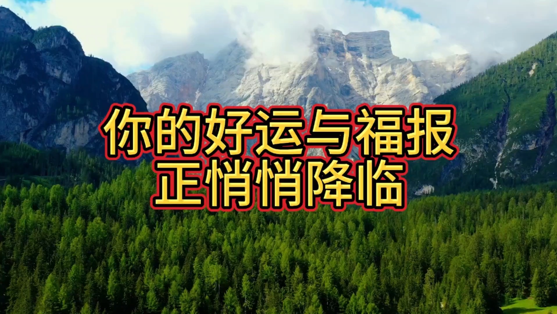 恭喜你刷到此视频,生活中的种种不快将随风而逝,好运与福报正悄悄降临