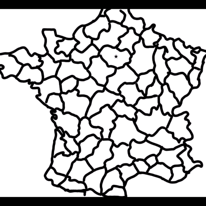 法国简笔画地图图片
