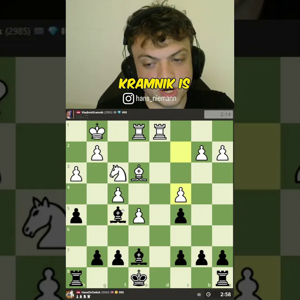 Hans Niemann - Hans Thoughts on Vladimir Kramnik？!_桌游棋牌热门视频