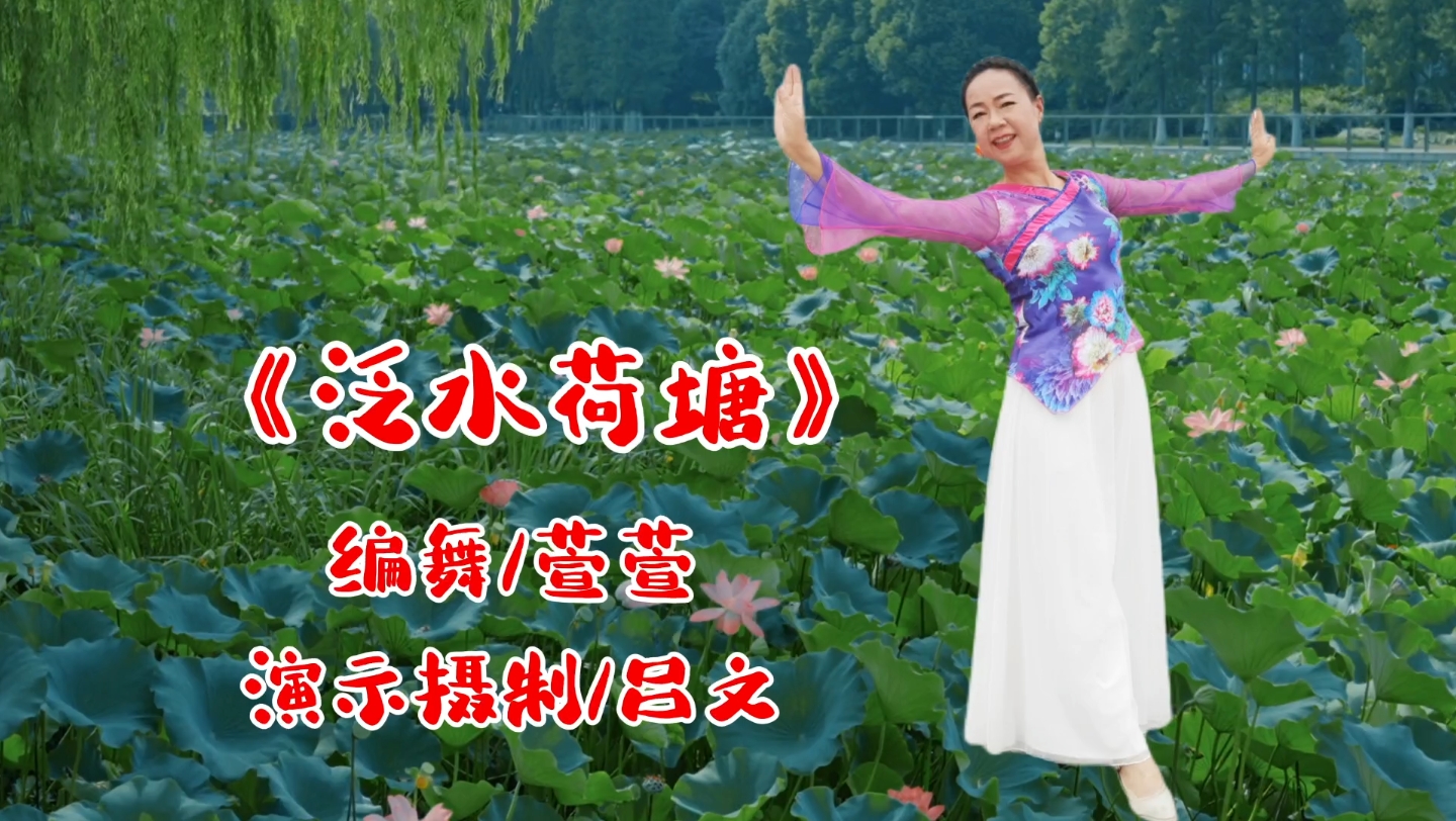 云菲菲/张津涤演唱《泛水荷塘》歌甜舞美,醉人心弦!跳起来