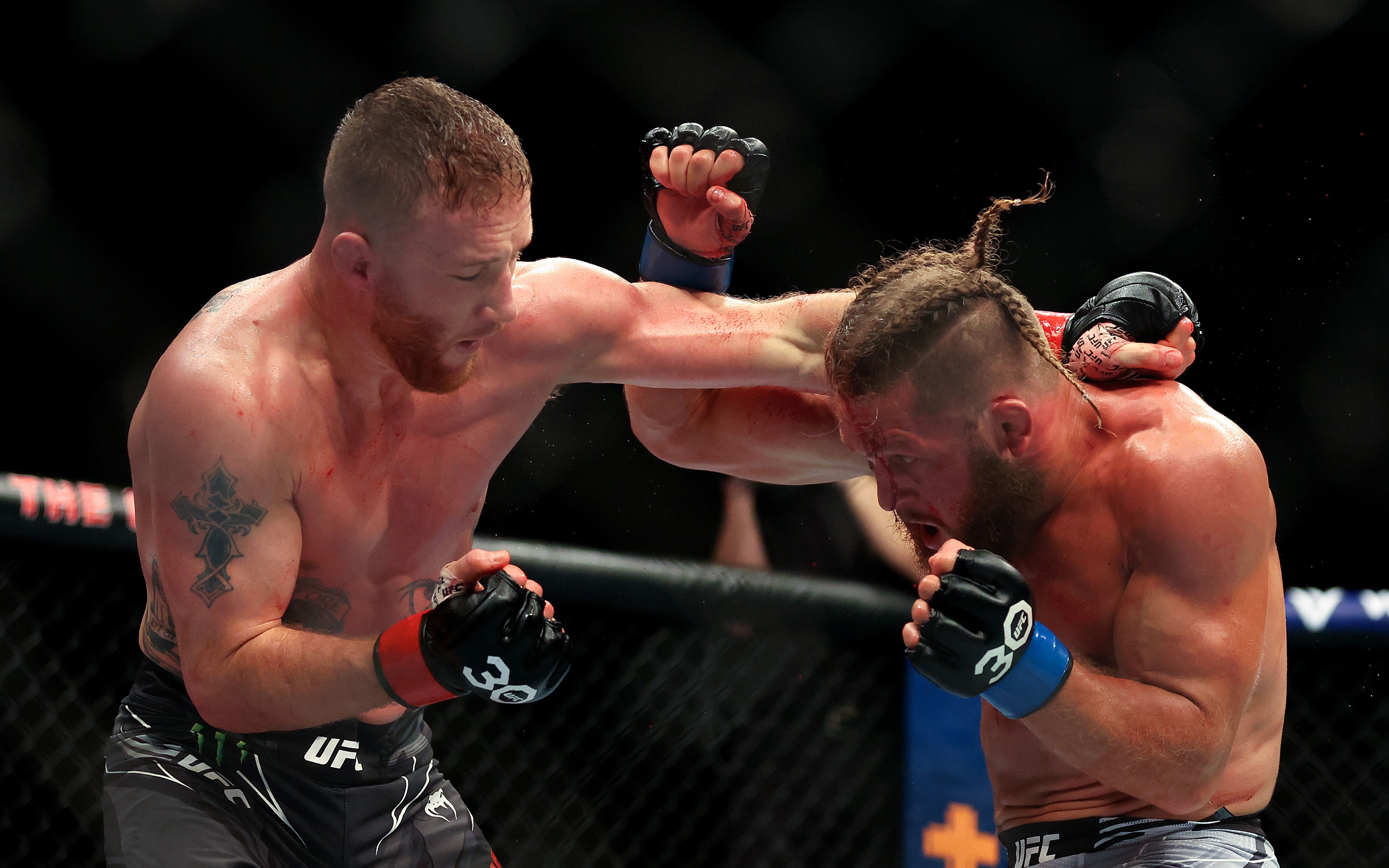 【ufc286】精华慢动作:盖奇与菲季耶夫激斗至三回合结束【镜头回放】