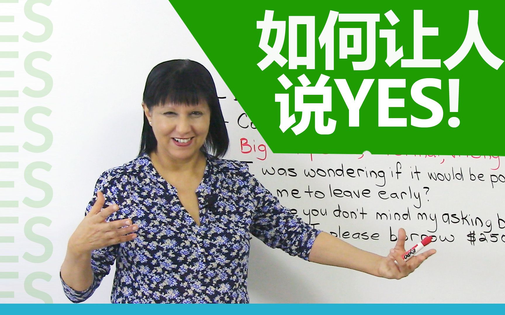 【中英字幕】如何让人说yes!