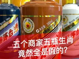 下载视频: 震惊！五瓶不同渠道买的生肖茅台竟然全都是假的？如果是你能识别的出来吗？