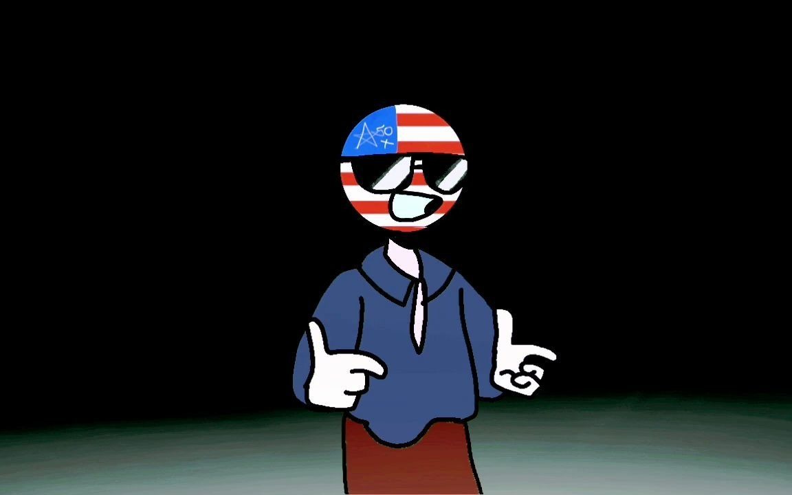supa bass meme countryhuman usamerica lazy animation