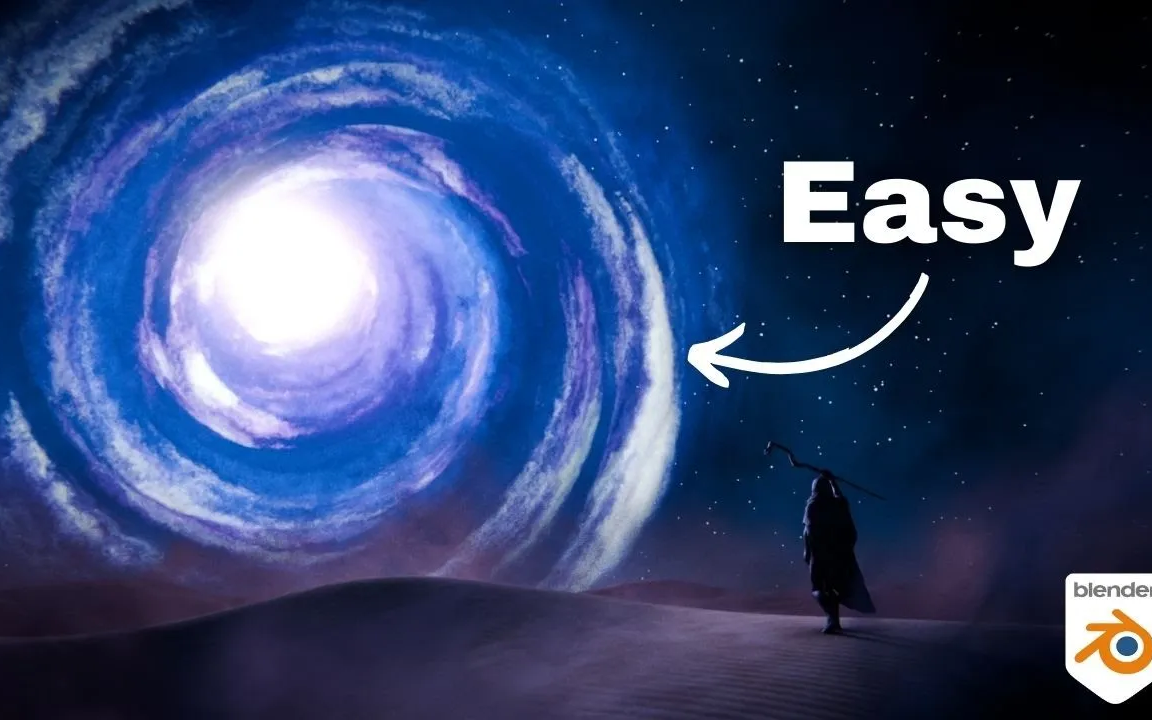 iblender中文版插件 如何在 blender 4.0 中建模创建 epic 虫洞教程