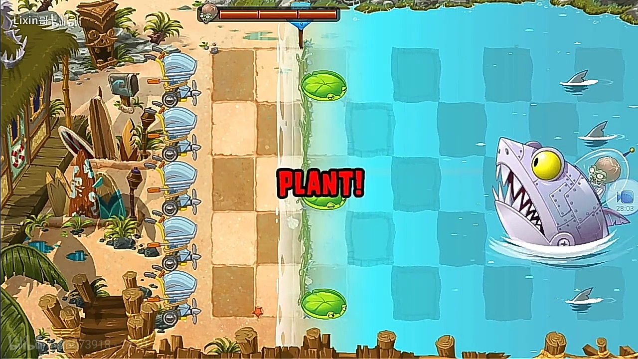 植物大战僵尸2国际版-大战巨浪沙滩僵王