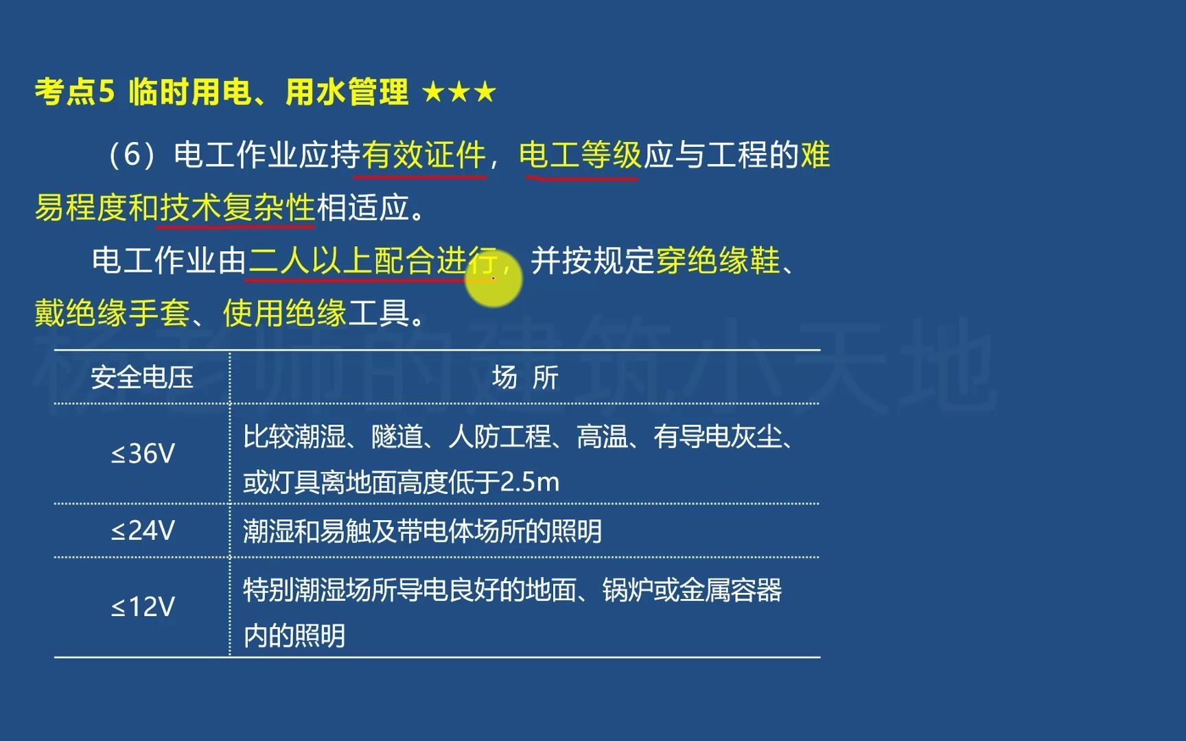 [图]2021年二级建造师-建筑工程管理与实务-教材精讲-（48）临时用电、用水管理